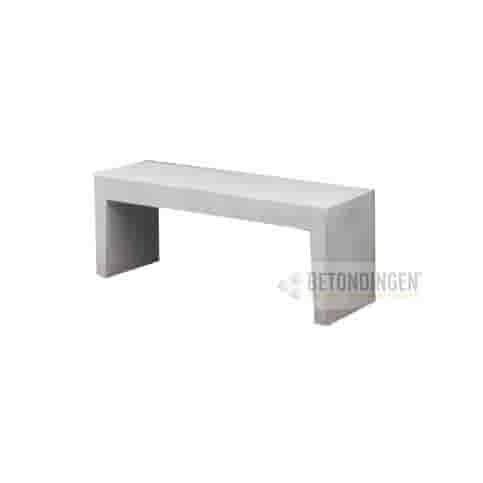 Tuinbank beton 120 cm wit/grijs
