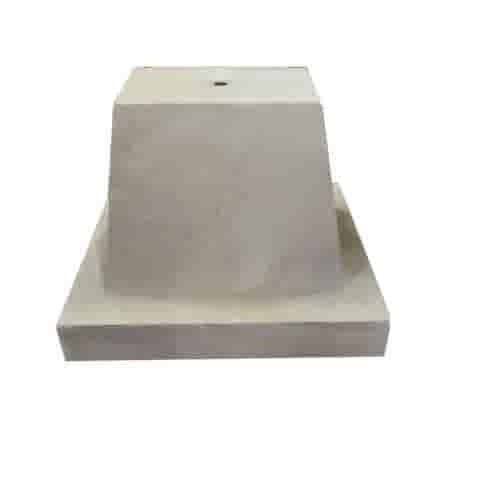 Betonpoer 32x42 en 32 cm hoog grijs M16