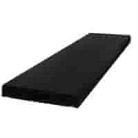 Muurafdekkers beton vlak zwart gecoat 15x100