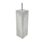 Betonpoer 15x15 en 50 cm hoog grijs M16