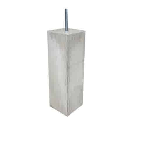 Betonpoer 15x15 en 50 cm hoog grijs M16
