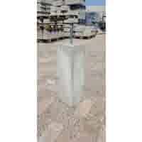 Betonpoer 15x15 en 50 cm hoog grijs M16