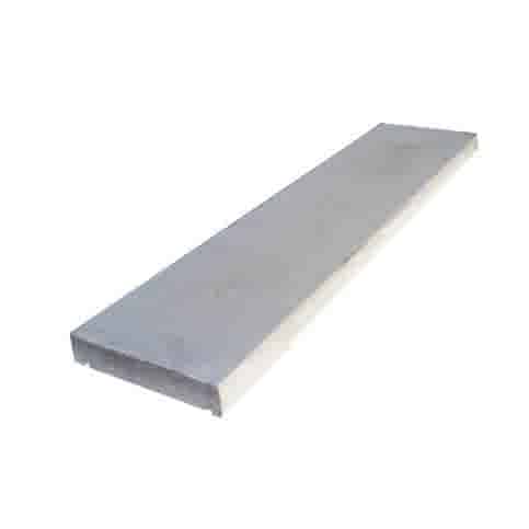 Muurafdekkers beton vlak grijs 45x100