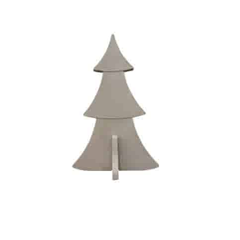 Kerstboom grijs beton 48 cm