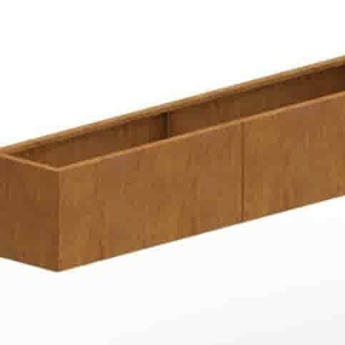 Cortenstaal plantenbak Texas XXL 200x30 cm