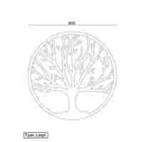 Cortenstaal wanddecoratie Tree of Life
