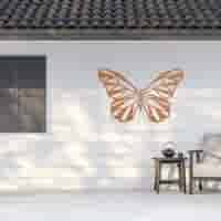 Cortenstaal wanddecoratie Vlinder 2.0