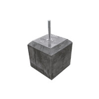 Betonpoer 20x20 en 20 cm hoog antraciet M16