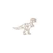 Cortenstaal wanddecoratie Dinosaurus