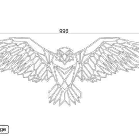 Cortenstaal wanddecoratie Eagle