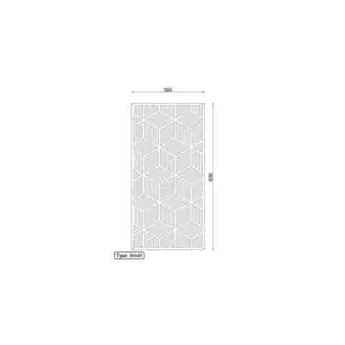 Cortenstaal wanddecoratie Geometrisch Patroon 1.0