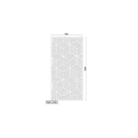 Cortenstaal wanddecoratie Geometrisch Patroon 1.0