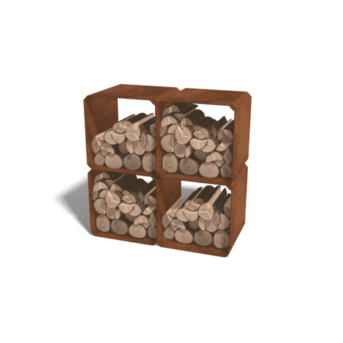 Cortenstaal houtopslag - 4 | Betondingen