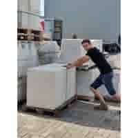 Betonpoer 60x60 en 75 cm hoog grijs M16