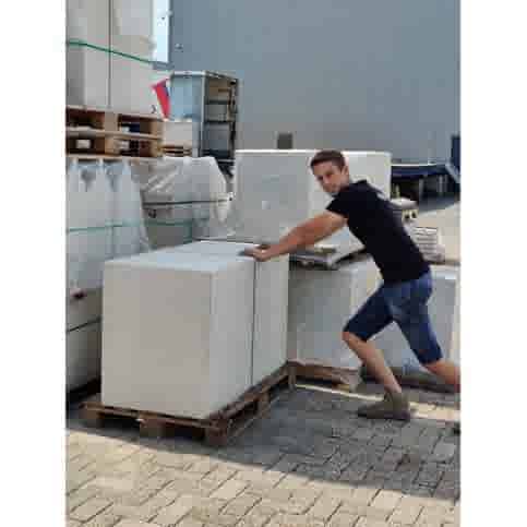 Betonpoer 60x60 en 75 cm hoog grijs M16