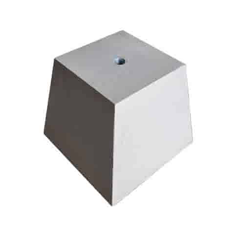 Betonpoer 20x20 en 25cm hoog grijs M24