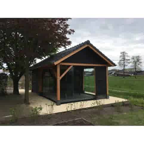 Betonpoer 20x20 en 100 cm hoog antraciet