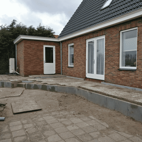 L elementen 50 cm hoog en 50 cm breed grijs