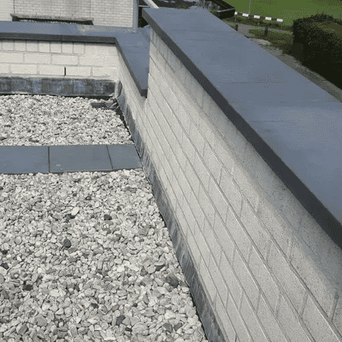 Muurafdekkers beton vlak antraciet 40x100