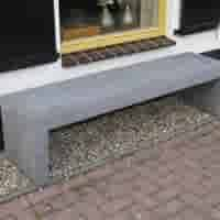 Tuinbank beton 150 cm licht antraciet