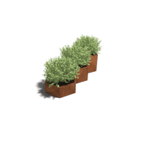 Cortenstaal plantenbak Denver special III 60 cm