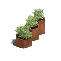 Cortenstaal plantenbak Denver special III 40 cm