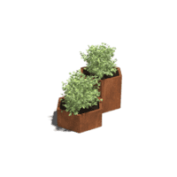 Cortenstaal plantenbak Denver special II 40 cm