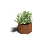 Cortenstaal plantenbak Denver 30 cm