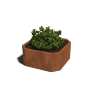 Cortenstaal plantenbak Boston 60 cm