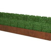 Cortenstaal plantenbak Texas XXL 400x60 cm