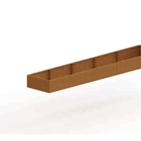 Cortenstaal plantenbak Texas XXL 500x100 cm