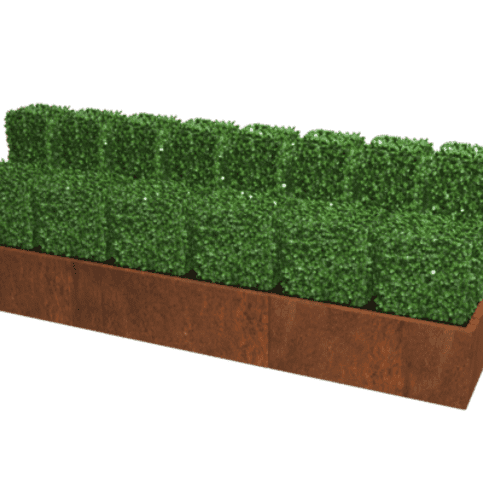 Cortenstaal plantenbak Texas XXL 300x80 cm