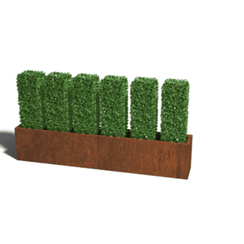 Cortenstaal plantenbak Texas XXL 200x30 cm