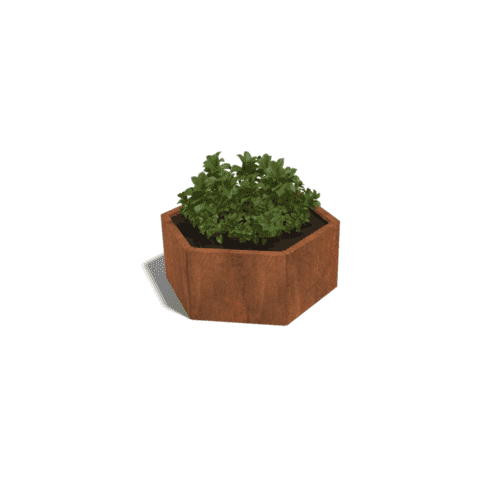 Cortenstaal plantenbak Denver 50 cm