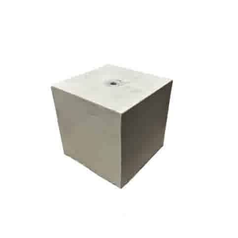 Betonpoer 20x20 en 20 cm hoog grijs M16