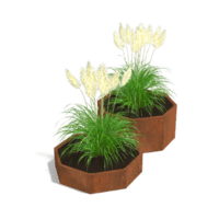 Cortenstaal plantenbak Chicago special II 50 cm