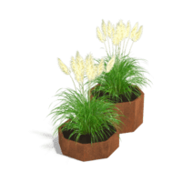Cortenstaal plantenbak Chicago special II 40 cm