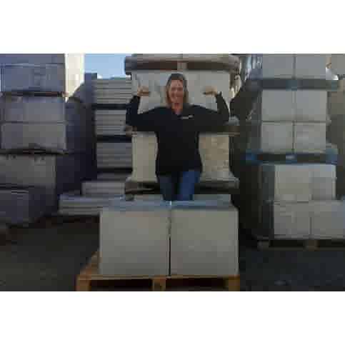 Betonpoer 50x50 en 50 cm hoog grijs M16