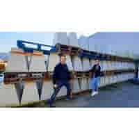 Betonpoer 25x25 en 70 cm hoog grijs M16 of M12