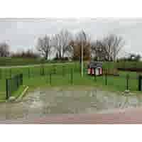 Parkeerbol groot op voet grijs Ø50 cm