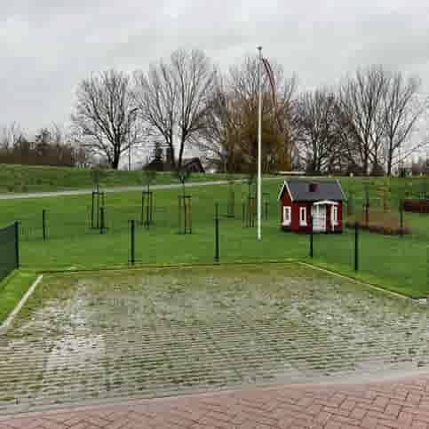 Parkeerbol groot op voet grijs Ø50 cm