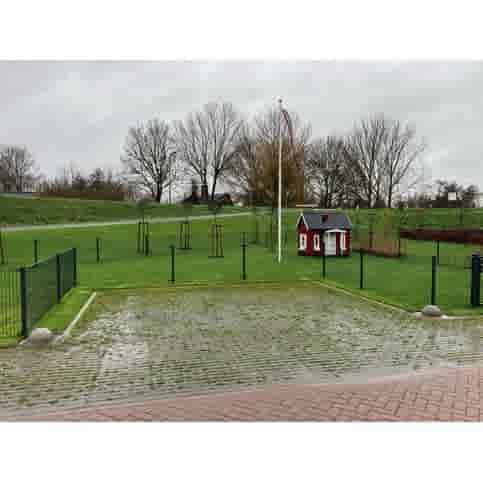 Parkeerbol groot op voet grijs Ø50 cm