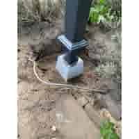 Betonpoer 18x18 en 45 cm hoog grijs M10