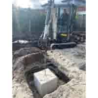 Betonpoer 50x50 en 50 cm hoog grijs M16