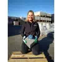 Betonpoer 20x20 en 20 cm hoog licht antraciet M16