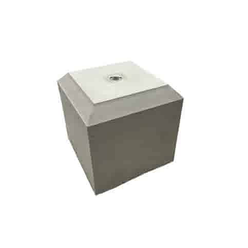 Betonpoer 20x20 en 20 cm hoog grijs M16