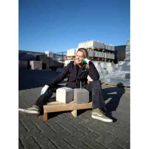 Betonpoer 20x20 en 20 cm hoog grijs M16