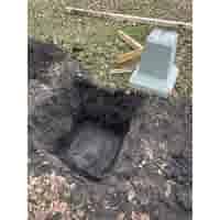 Betonpoer 20x20 en 51 cm hoog grijs 4 keer M16