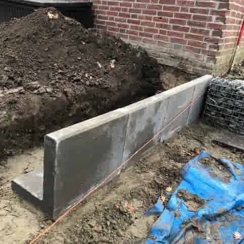 L elementen 40 cm hoog en 50 cm breed grijs