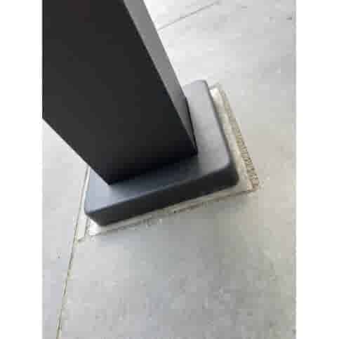 Betonpoer 20x20 en 20 cm hoog grijs M16